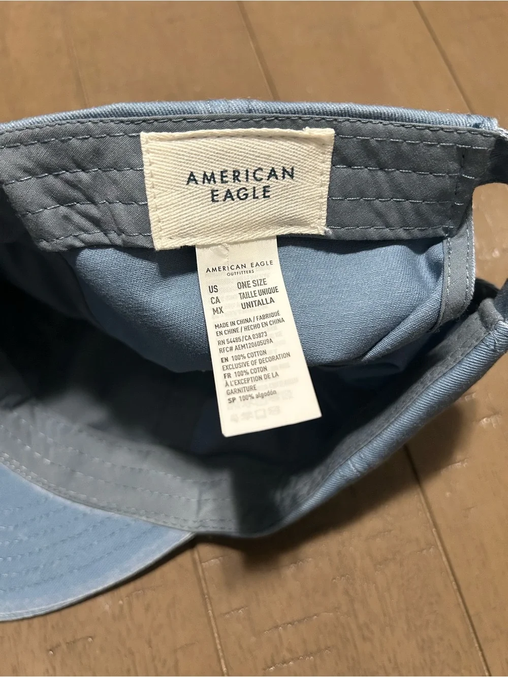 American Eagle Outfitters Light Blue Cap with White Logo